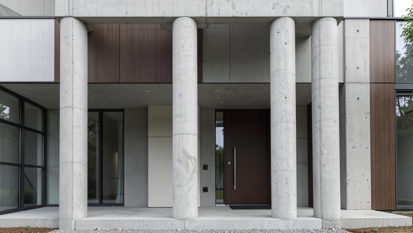 filary przed domem wykończenie